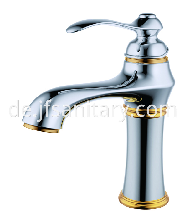 antique brass single hole bathroom faucet